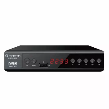 Cyfrowy odbiornik TV MANTA DVBT025PRO DVB-T2 obsługa Full HD nagrywanie USB