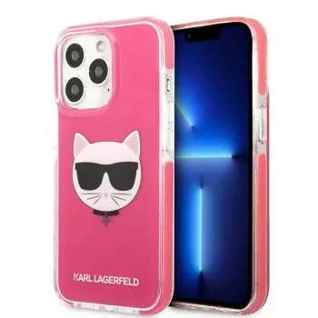 Karl Lagerfeld KLHCP13XTPECPI Iphone 13 Pro Max 6.7 Hardcase Fuchsia/FUSCHIA Choupette Head