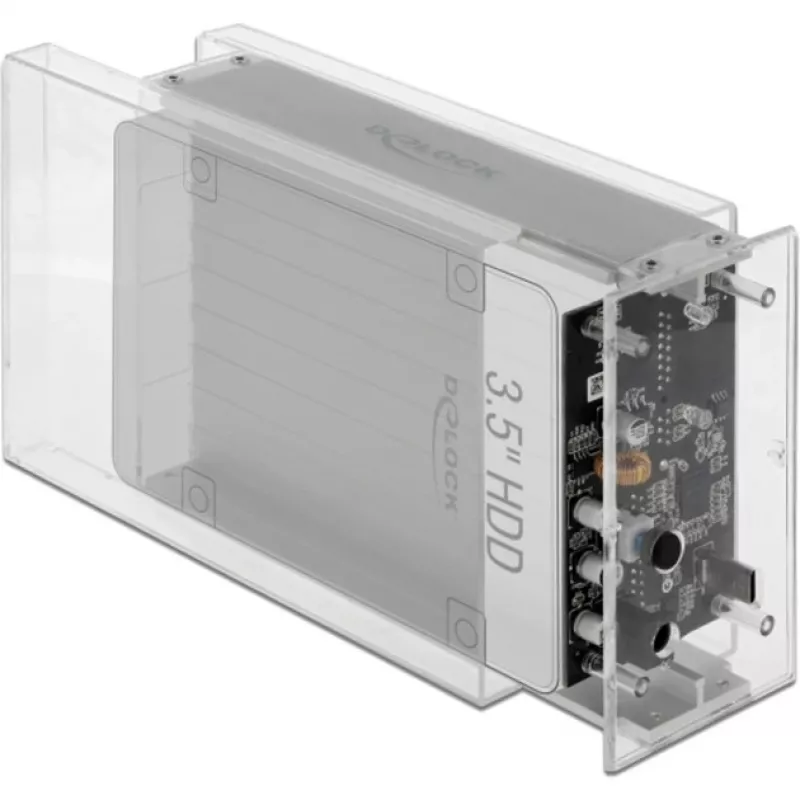 Obudowa HDD/SSD DeLOCK 42624 przezroczysta 2.5/3.5 cala