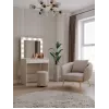 Dressing table set top e shop Marina T+ 2S+L, Kashmır colour, particleboard, LED mirror, 810×500×1500 mm