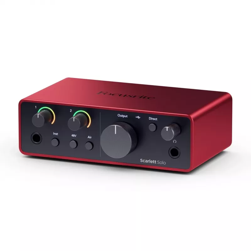 Focusrite Scarlett Solo 4th Gen - 2-kanałowy interfejs audio