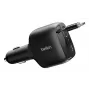 Belkin 75W 2-Port w Retractable USB-C Cbl Car - Kabel (CCC001HQBK)