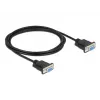 Kabel szeregowy DeLOCK 86605 czarny 2m RS-232 Sub-D9