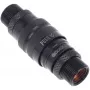 Eiszapfen Schnellverschlusskupplungsset mit Doppel Schottverschraubung G1/4 IG - Deep Black (schwarz (matt), für weiche Schläuche (PVC, Silikon, Neopr