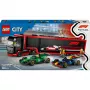LEGO CITY 60445 F1 - Ciężarówka z bolidami RB20 i AMR24 F1