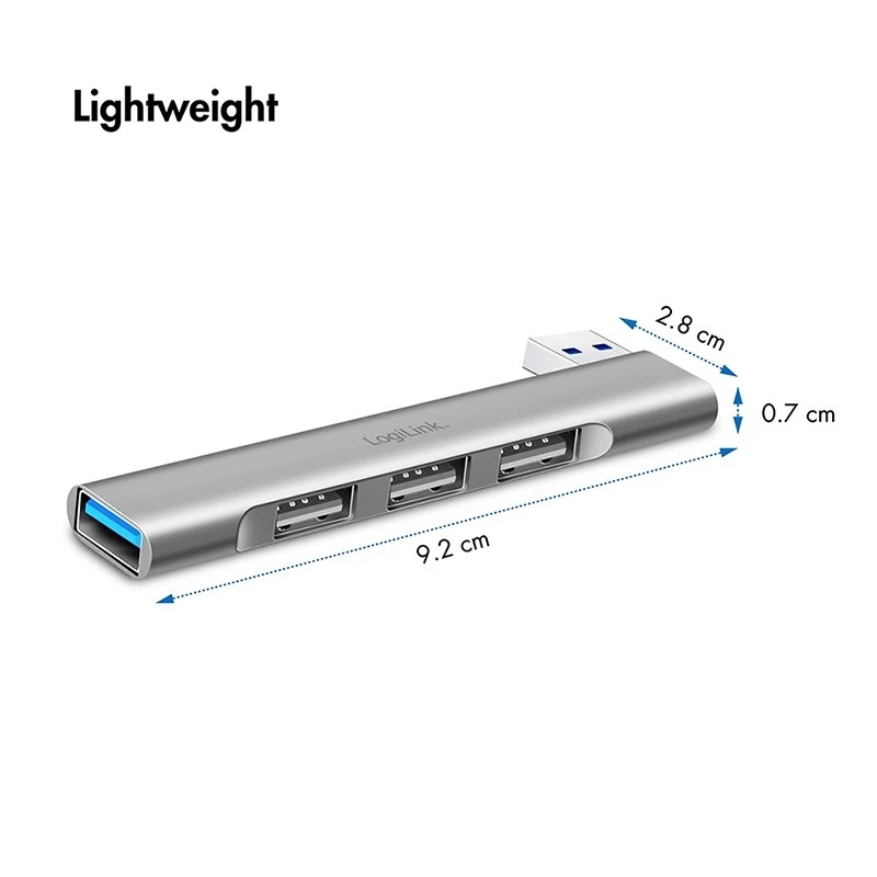 LogiLink Hub USB 3.2 Gen1 4-portowy USB-A 1x USB3.0 AF 3x USB2.0 AF UA0436