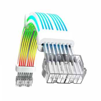 Gamemax | Przedłużacz zasilacza | VGA/CPU 2x8PIN-B | Biały
