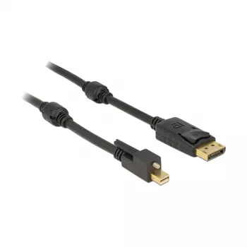 Kabel DisplayPort DeLOCK 83722 Mini DisplayPort 2m Czarny