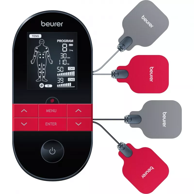 Beurer EM 59 Heat TENS/EMS elektrostymulator - 64 programy, akumulator