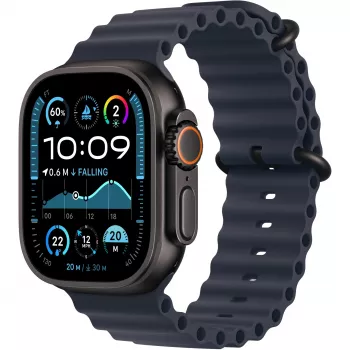 Pasek Apple 49mm Navy Ocean Band Extension z wykończeniem z czarnego tytanu