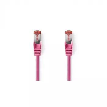 Nedis - Kabel sieciowy - RJ-45 (M) do RJ-45 (M) - 15,0m - SFTP - CAT 6 - Formowany, Okrągły - różowy (CCGP85221PK150)
