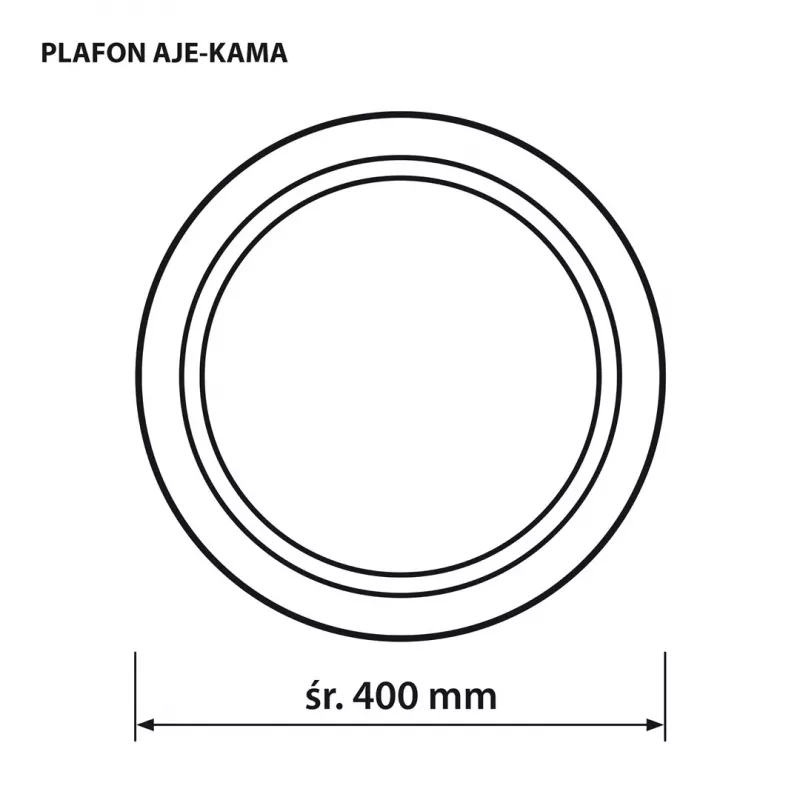 Lampa sufitowa LED ActiveJet AJE-KAMA 24W okrągła 4000K 2580 lm IP20 40 cm