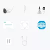 Reolink Argus Series B320 - 3MP Bezprzewodowa kamera bezpieczeństwa na baterię z detekcją osób/pojazdów, dwukierunkowym audio
