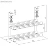 Organizer kabli pod biurko, MC-104 B
