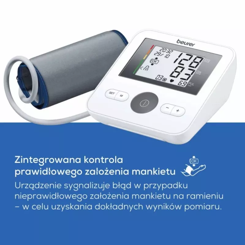 Ciśnieniomierz Beurer BM27 automatyczny pomiar z wyświetlaczem LCD