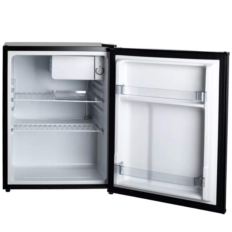 Lodówka Adler | AD 8097 | Klasa efektywności energetycznej E | Wolnostojąca | Chłodziarka bez zamrażalnika | Wysokość 63,2 cm | Pojemność netto chłodziarki 58 L | 39 dB | Czarna