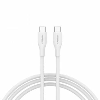 Kabel CANYON CC60SC10 C-C 60W 1m Silikon Biały