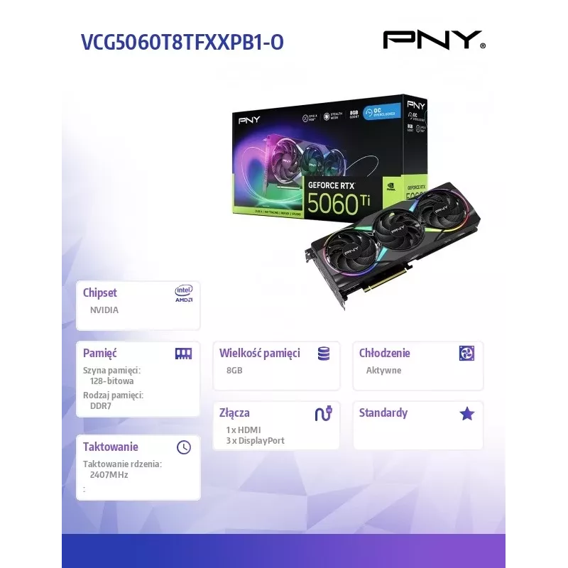 Karta graficzna GeForce RTX 5060 Ti 8 GB GDDR7