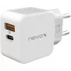 nevox USB PD Type C + USB QC 3.0 Ładowarka 30 W Biały (2009)