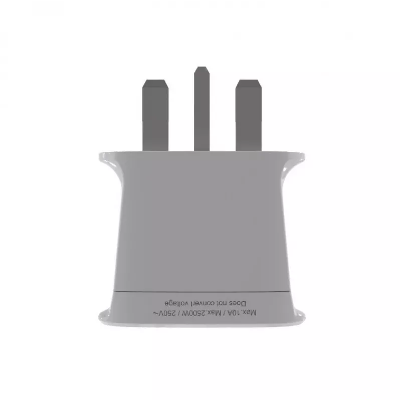 Adapter zasilania GEMBIRD A-AC-UKMINTF — wtyczka UK Type G na gniazdo IEC C13, 15A