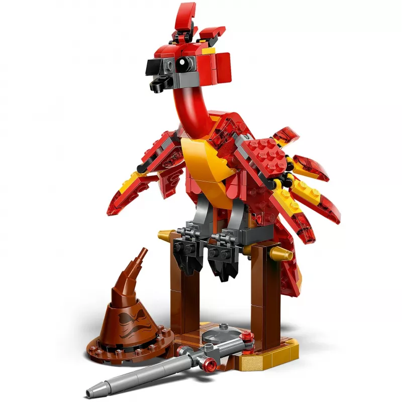 LEGO składany Fawkes — model Feniksa Dumbledore'a 76448, 299 elementów, wysokość 160 mm, wiek 8+