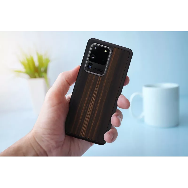 Etui na telefon man and wood Galaxy S20 Ultra hebanowa czerń — ochronna obudowa smartfona