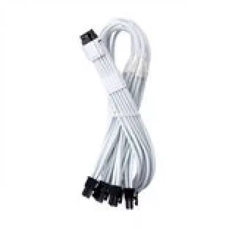 CableMod C-Series Pro ModMesh 16‑Pin na 4×8‑Pin kabel w oplocie do zasilaczy Corsair Type 3/4, 60 cm, biały