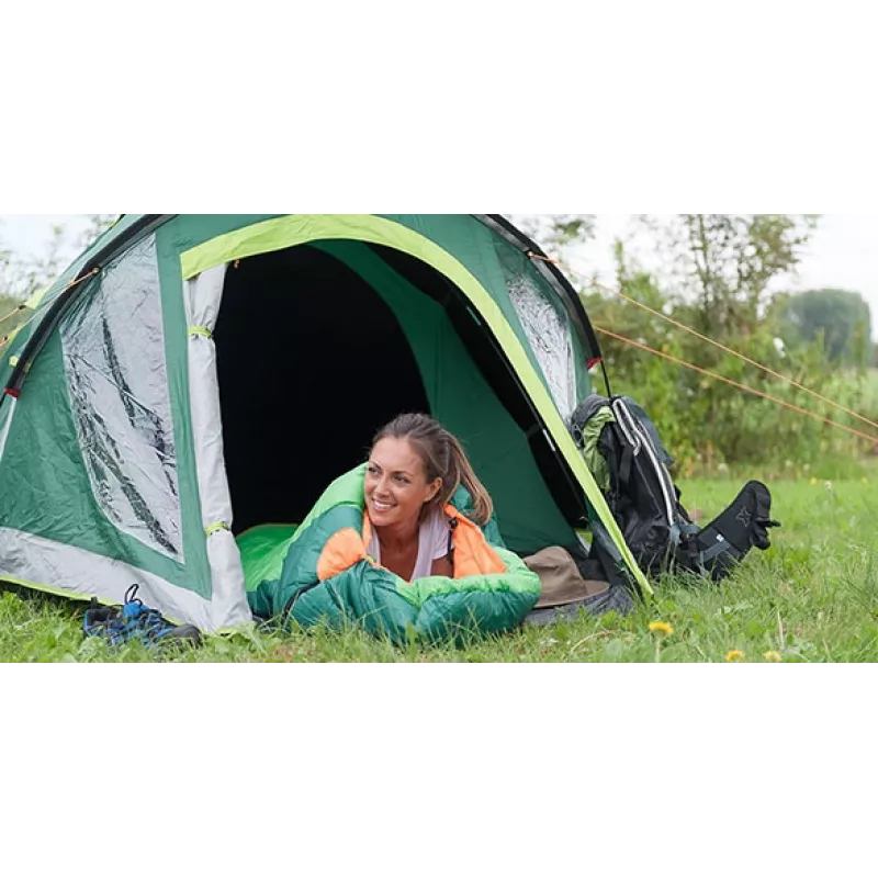 Namiot kopułowy/igloo COLEMAN Kobuk Valley 4 Plus — 4-osobowy, sztywna konstrukcja, zielony
