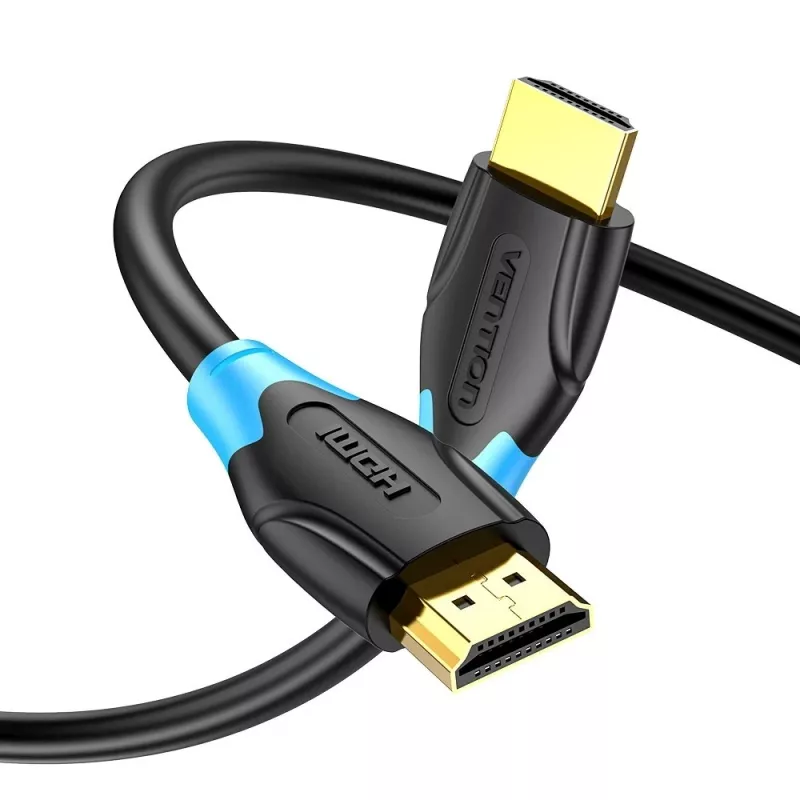 Kabel HDMI Vention AACBN 15 m, HDMI Typ A do Typu A, HDMI 2.0, 18 Gbit/s, ARC, pozłacane styki, czarny