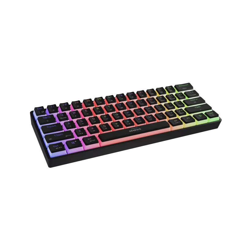 Klawiatura gamingowa GENESIS THOR 660 G2 US Czarna Bezprzewodowa RGB Mechaniczna Gateron Brown