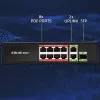 Przełącznik Ethernet QOLTEC 52297 PoE RJ45 z łączem uplink PoE i portem SFP