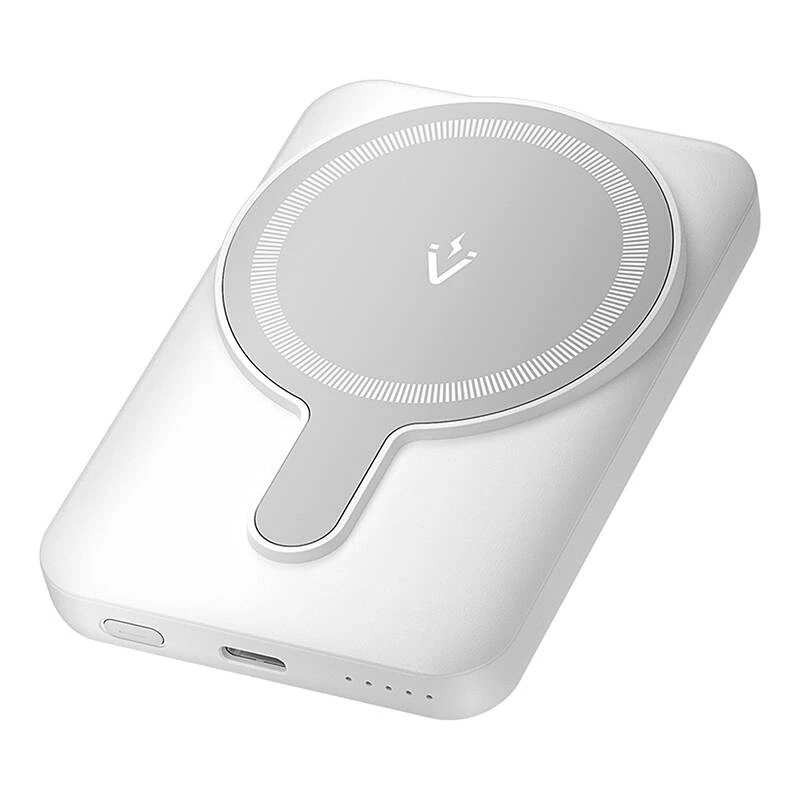 Power bank Vention FHSW0 5000 mAh Ładowanie bezprzewodowe 3 A USB-C Biały