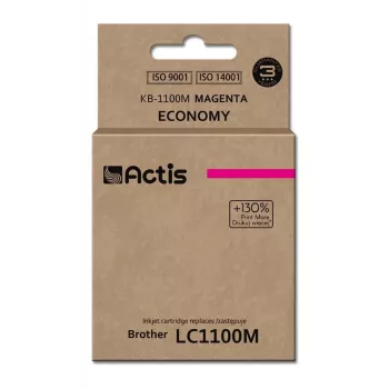 Tusz Actis KB-1100M (zamiennik Brother LC1100M/980M; Standard; 19 ml; magenta)