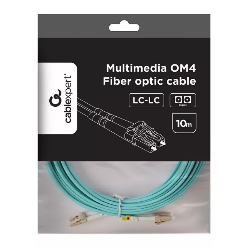 Gembird Multimode Duplex OM4 50/125 Fiber Optic kabel LC/LC 10 m