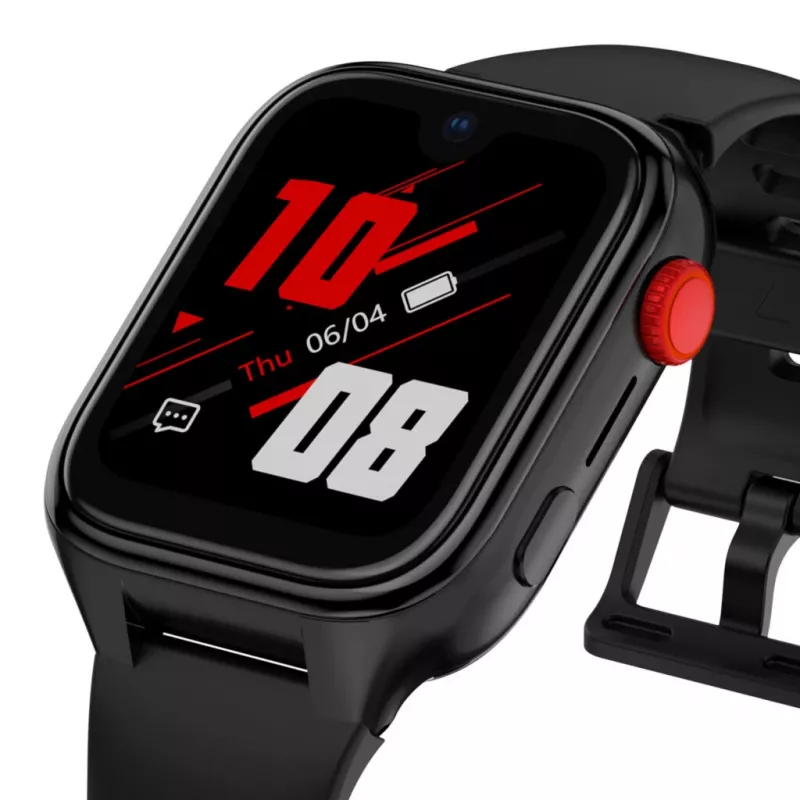 Smartwatch Stelio ST-SWJ102-BK Junior Pro AI 4G czarny – dziecięce urządzenie ubieralne z łącznością 4G