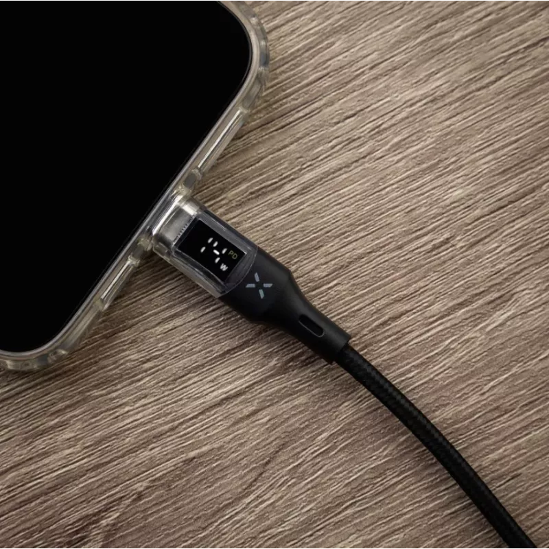 Fixed | Kabel USB-C/USB-C z obsługą wyświetlacza, PD, 2m, USB 2.0, 100W | FIXDD-CC2-BK