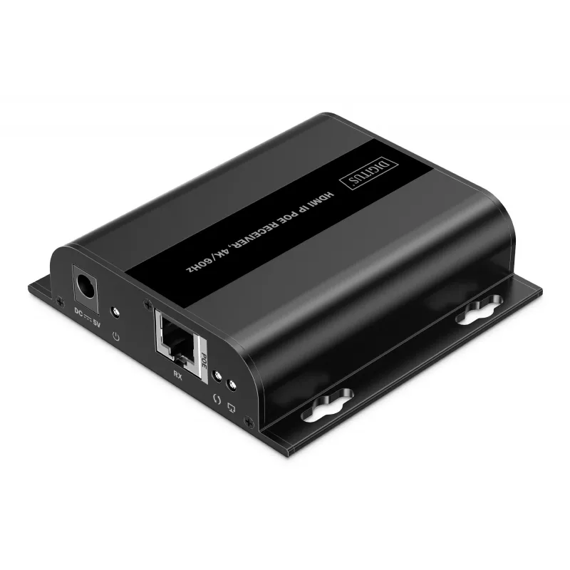 Odbiornik HDMI IP PoE Digitus, 4K/60 Hz