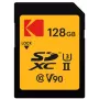 Karta pamięci Kodak EKMSD128GUHS2V2K SDXC UHS-II 128 GB, odczyt 300 MB/s, zapis 270 MB/s, U3 V90, Klasa 10