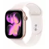 Apple Watch Series 11 GPS 46mm Koperta aluminiowa w kolorze Rose Gold z paskiem Light Blush Sport S/M