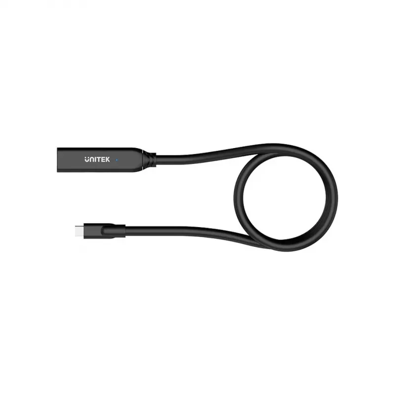 Przedłużacz Unitek U1335ABK01 USB-C męski na żeński, 10 Gb/s, 5 m, czarny