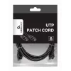 Kabel sieciowy Gembird PP6U-2M/BK RJ-45 Cat6 2m Czarny