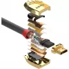 Kabel HDMI Lindy 10 m Standard, Gold Line, 10 m, HDMI Typ A (Standard), HDMI Typ A (Standard), 4096 x 2160 pikseli, Złoty, Szary