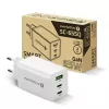 Ładowarka sieciowa everActive SQ-655Q 65W, 1×USB-A + 2×USB-C szybkie ładowanie