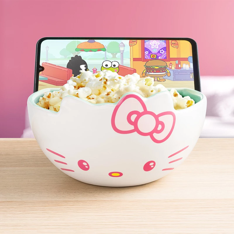 Paladone miseczka na przekąski Hello Kitty wzór streaming — ceramiczna, pojemność 800 ml