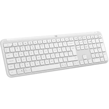 Klawiatura Logitech K950 Signature cienki biurowa RF Wireless Bluetooth QWERTY US International biała
