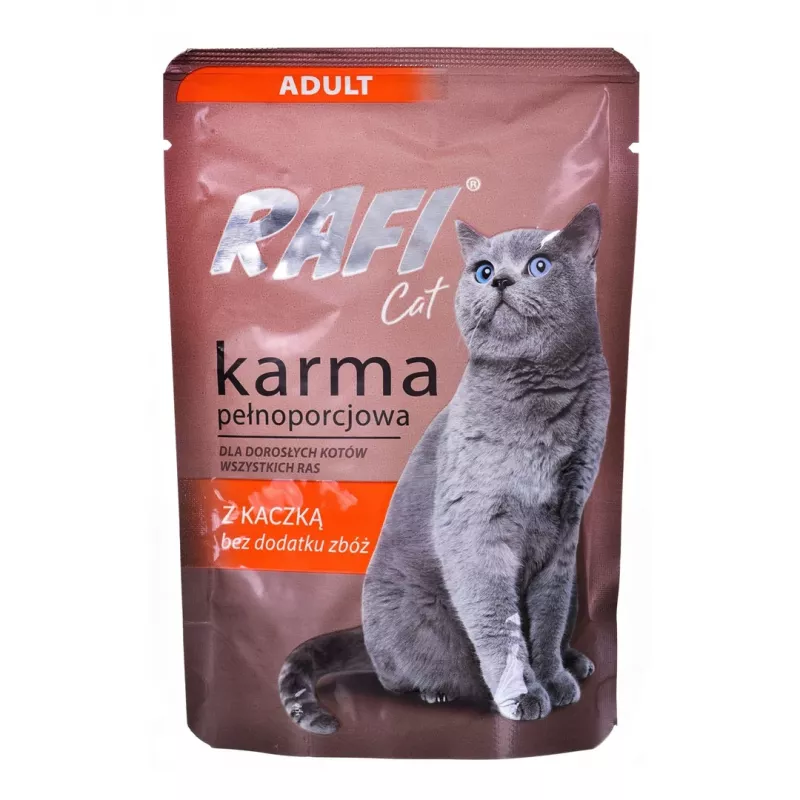 RAFI Cat Adult z kaczką - mokra karma dla kota - 100g