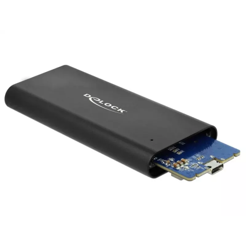 Delock - Obudowa magazynująca - M.2 - Karta M.2 NVMe - USB 3,1 (Gen 2) - Czarny (42614)