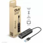 Hub USB CLUB3D USB 3.2 Gen1 Type-A, 3 porty i Gigabit Ethernet