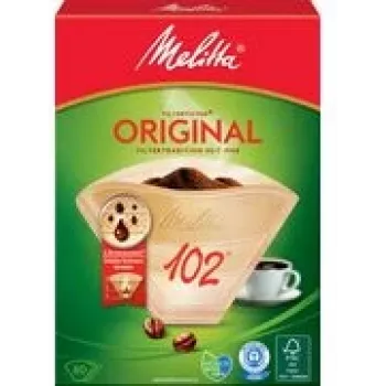 Papierowy filtr do kawy Melitta Oryginalny 102 — rozmiar 102, jednorazowe filtry stożkowe