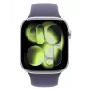 Apple Watch Series 11 GPS + Cellular 42mm Srebrna Aluminiowa Koperta z Fioletowo-Mglistym Paskiem Sportowym - M/L